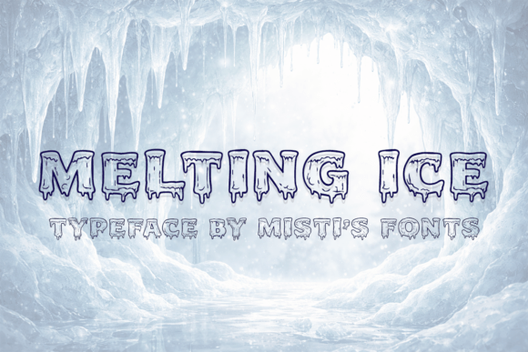 Capturing Winter's Ephemeral Beauty: The Melting Ice Display Typeface
