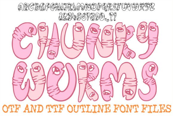 Chunky Worms: The Bold Display Font for Eye-Catching Designs