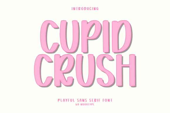 Cupid Crush: A Friendly Font for Handcrafted Projects