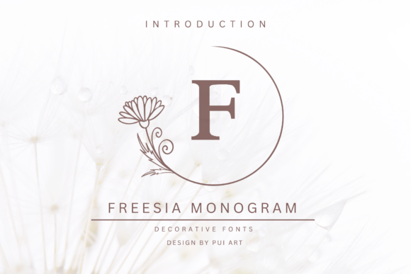 Freesia Monogram: A Detailed Evaluation of an Elegant Floral Font