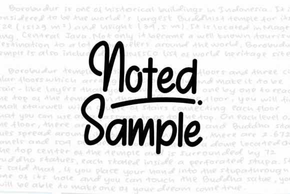 Noted Simple: Your Friendly Handwritten Font