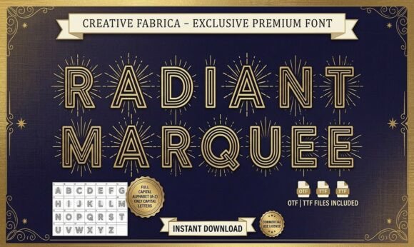 Radiant Marquee: Capturing Vintage Glamour in Design