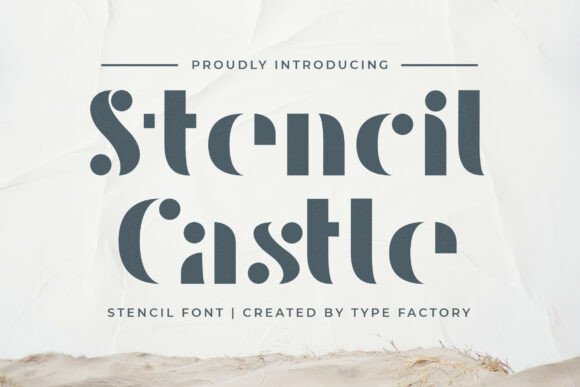 Raised Stencil: A Modern Typeface for Structured and Impactful Design
