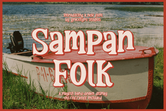 Sampan Folk: The Hand-Drawn Font with Rustic Charm