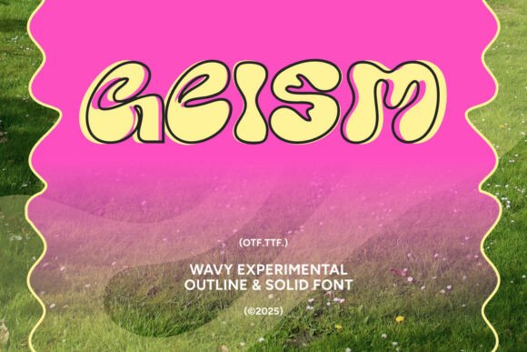 Unlocking Groovy Vibes: How the Geism Typeface Revives Retro Charm for Modern Design