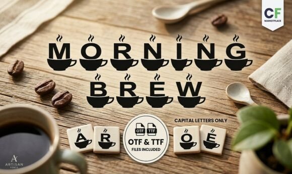 Wake Up Your Design Projects with the Morning Brew Monogram Font