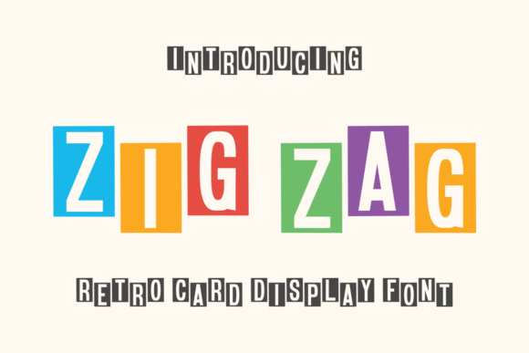 Zig Zag: The Retro Font That Brings Playful Sass to Every Design